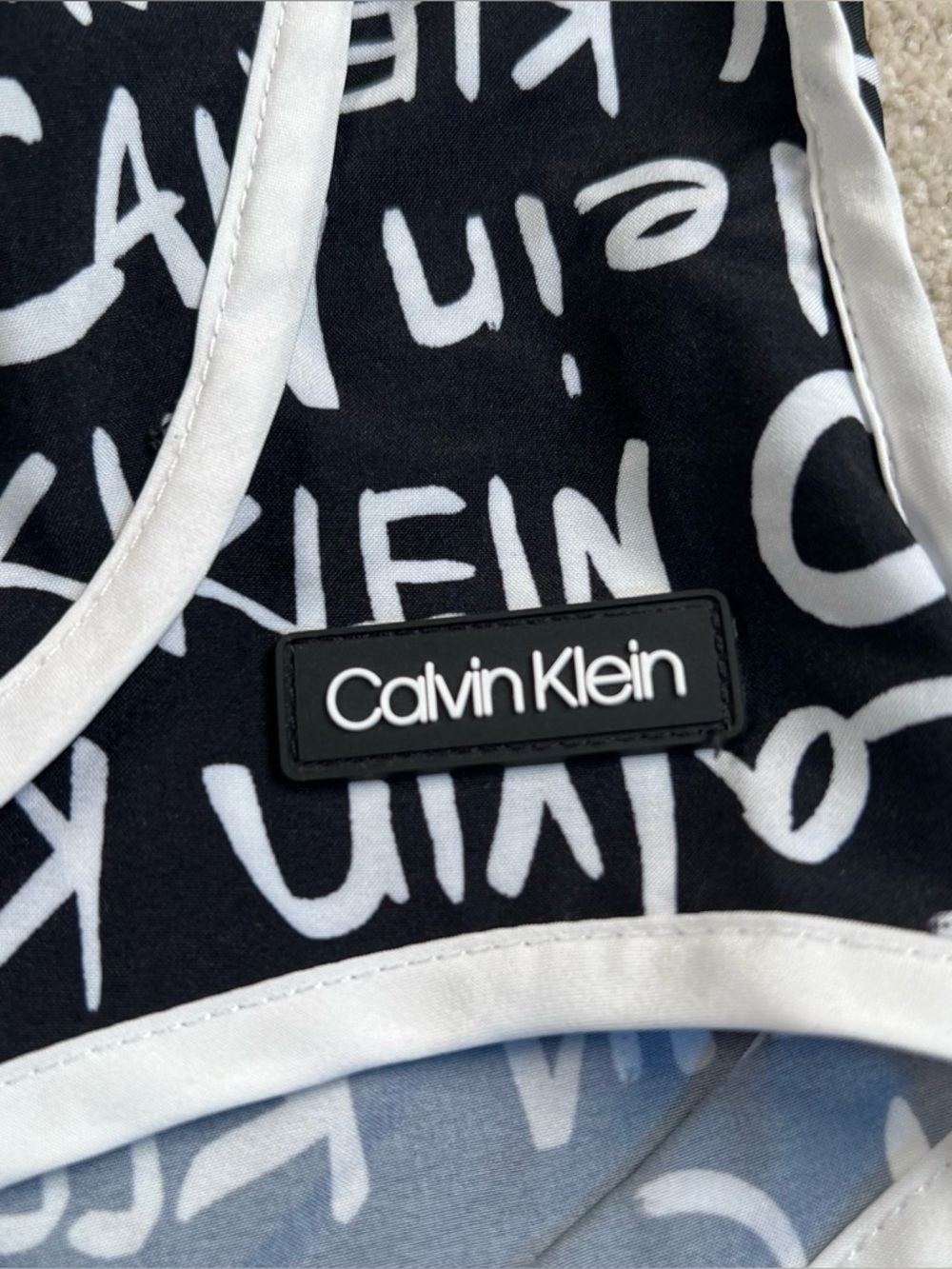 Calvin Klein Shorts Athletic Logo Pull On Casual Running Workout Casual women Lg - Picture 3 of 11